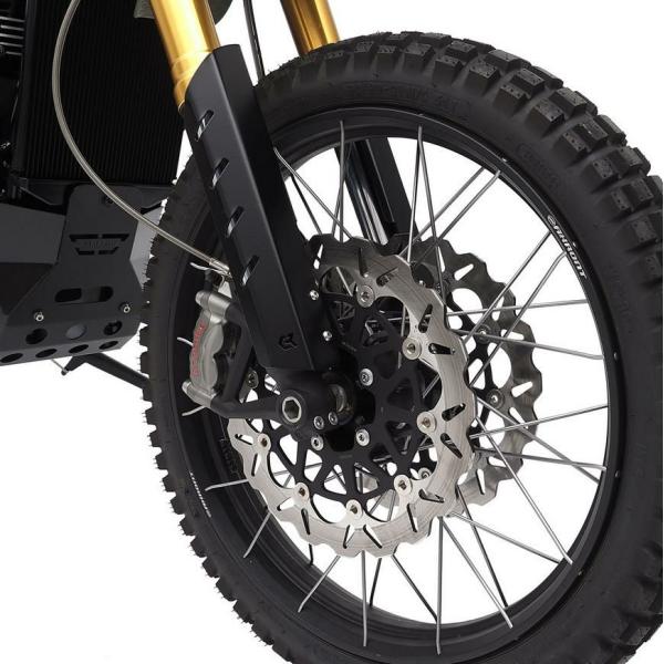 トライアンフ スクランブラー1200X/XE/XC アルミ製フォークプロテクター ブラック RAIS...