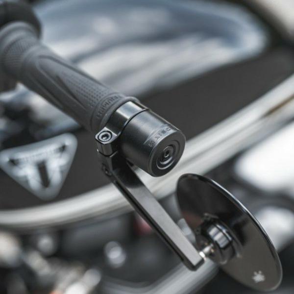 トライアンフ T100 T120 ボバー スクランブラー スピードツイン等 バーエンドキャップ RA...