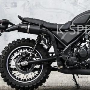 ホンダ CL250 スリップオンマフラー ブラック K-SPEED｜motoparts