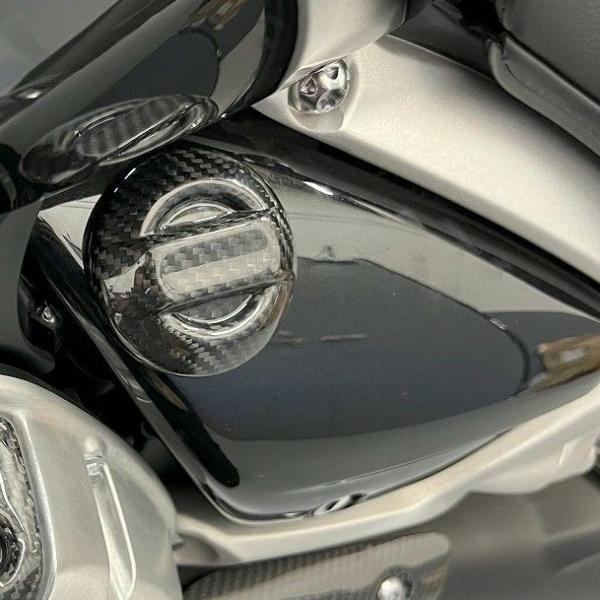 トライアンフ ロケット3R/ロケット3GT オイルフィラーキャップカバー ドライカーボン SPEED...