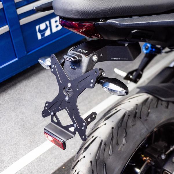 タイガースポーツ660 22-/800 25- フェンダーレスキット ブラック EVOTECH(エボ...