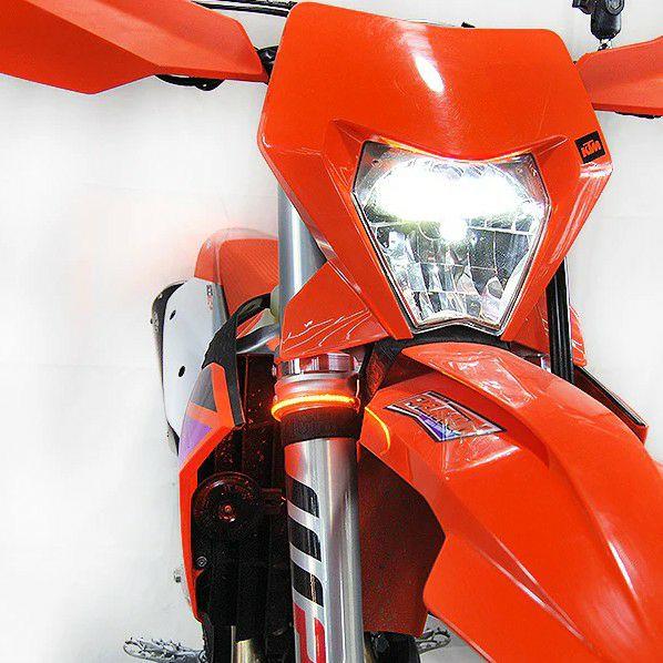 KTM 350/500 EXC-F 24- LED ウインカー フォークマウント ニューレイジサイク...