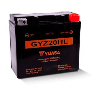 YUASA 12Vメンテナンスフリー・バッテリー（AGM） GYZ20L / Honda用