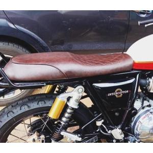 コンチネンタルGT 650 アルミ シートカウル ポリッシュ ロイヤルエン