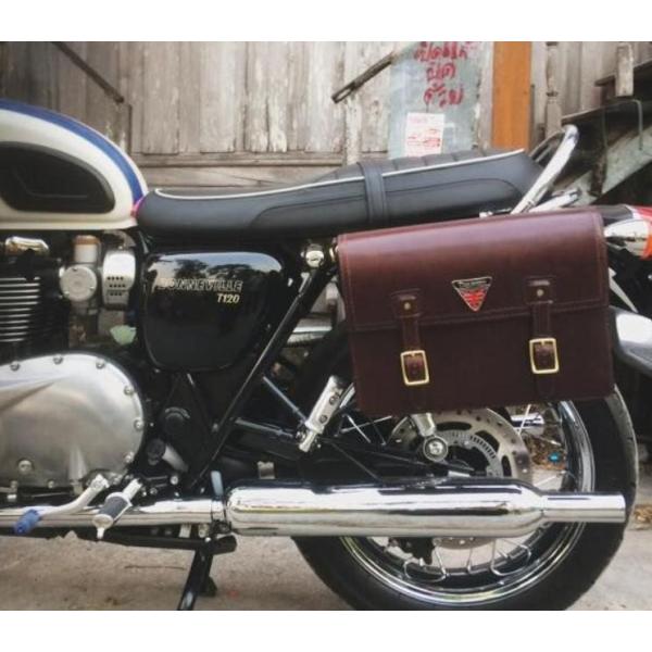 レザーサイドバッグ（ラック） ジャーニー（Journey） ボンネビル Omega Racer