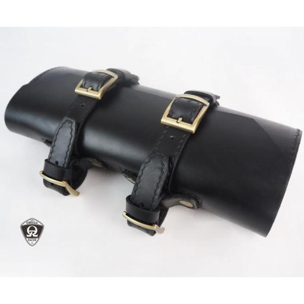 レザーツールバッグ ロール式 ブラック Omega Racer