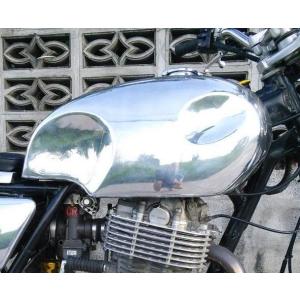 SR400/500 キャブ アルミ フューエルタンク XT500 オメガ