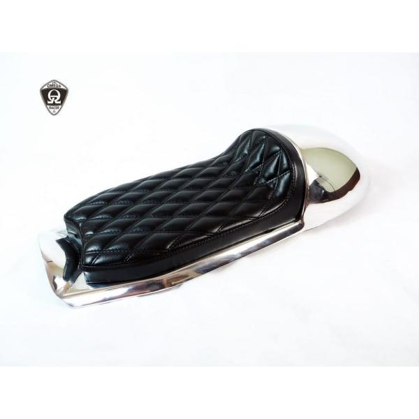 空冷ボンネビル T100 スクランブラー スラクストン 2002〜2015 アルミニウムカフェシート...