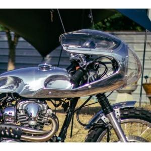 W800 W650 ロケットカウル アルミ リックマン エイボン カフェスタイル オメガレーサー｜motoparts