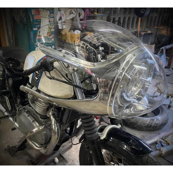 インターセプター/コンチネンタル GT 650 Rickman/Avonスタイル カウル ポリッシュ...