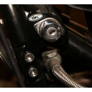 空冷 ボンネビル T100 SE, スラクストン, スクランブラー イグニッション キー 移設ブラケ...