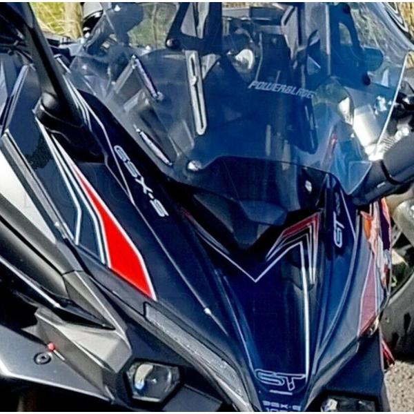 GSX-S1000GT ボディパッド FRONTBLK/RED モトグラフィックス