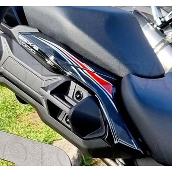 GSX-S1000GT ボディパッド REAR BLK/RED モトグラフィックス