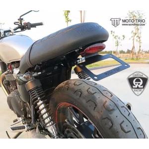 モトトリオ 水冷 ボンネビル フェンダーレスキット 赤レンズ Omega Racer