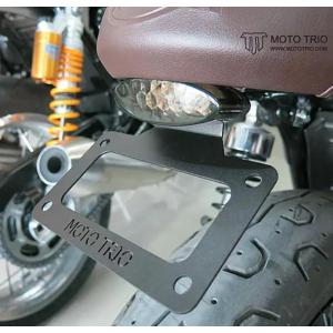 モトトリオ（MotoTrio） 水冷 ボンネビル フェンダーレスキット スモークレンズ Omega ...