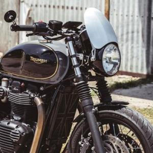 空冷 水冷 ボンネビル T100 T120 スクリーン クラシックS3 ダーク