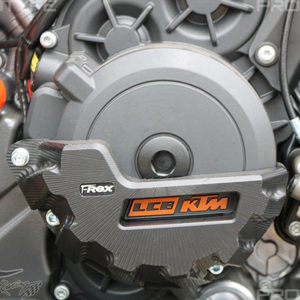 KTM 1290 Superduke R/GT/KTM RC8 エンジンケースカバー ブラック T-...