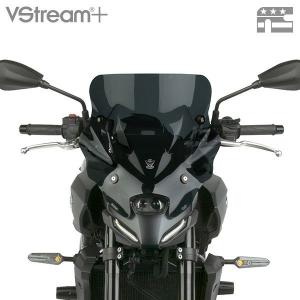 ヤマハ MT-07 25- VStream+ ショート スクリーン ウインドシールド ダークスモーク NationalCycle