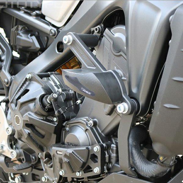 XSR900/MT-09/Tracer900 フレームスライダー ブラック T-Rex Racing