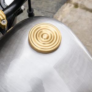 真鍮 ビンテージ カスタム タンク ガスキャップ ハーレー パンナックル