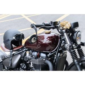 トライアンフ ボンネビルT100/T120 サイドカバーバック 本革 BAD&G