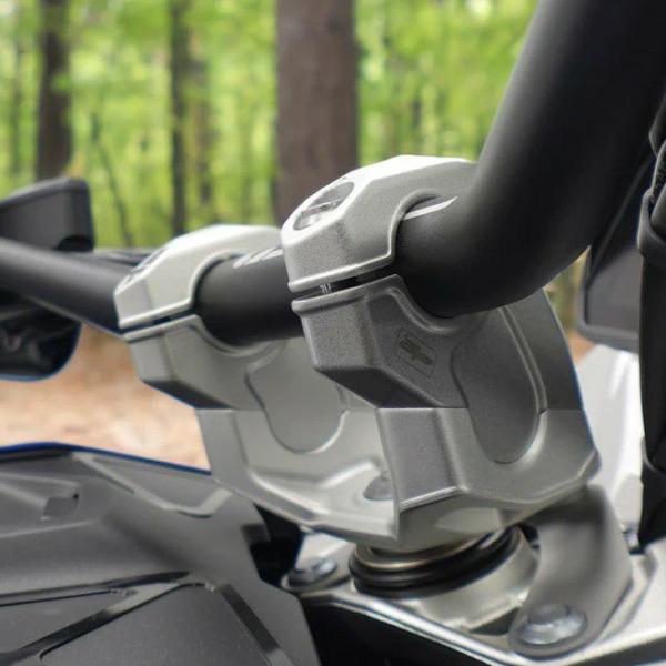 BMW R1300GS ハンドルバーライザー 40mmアップ 30mmオフセット シルバー エヴォテ...