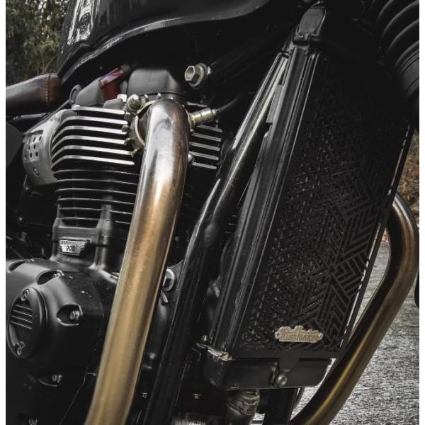 ラッシュカスタム（Rush Kustom） 水冷 ボンネビル ラジエーターグリルガード Omega ...