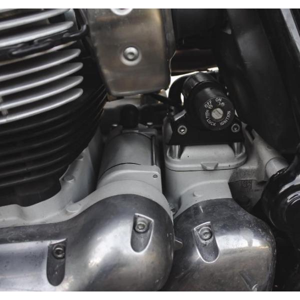 インターセプター/コンチネンタルGT 650 イグニッションキー 移設ブラケット Rush Kust...