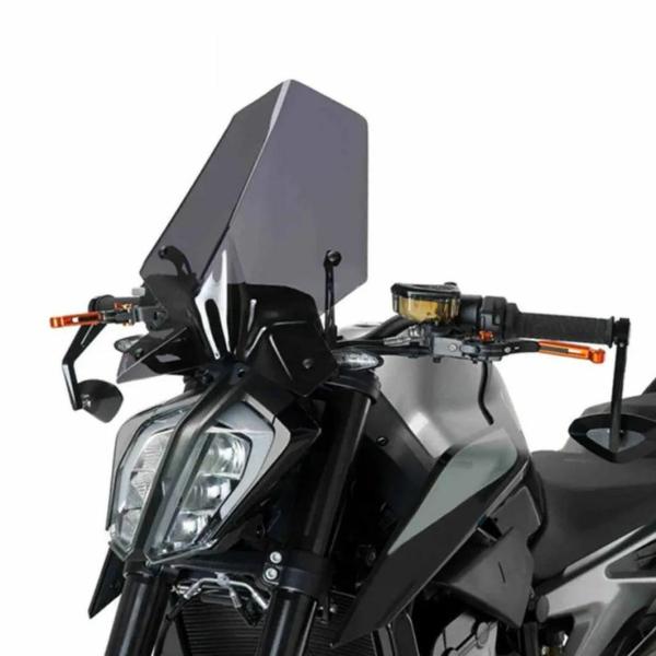 KTM DUKE 125/390 スポーツスクリーン/シールド ブラック