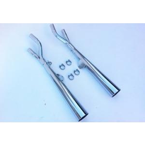 GS750E/G用 集合管 【 ゼス管ショートマフラー 3D曲 】 新品 : ミズノ