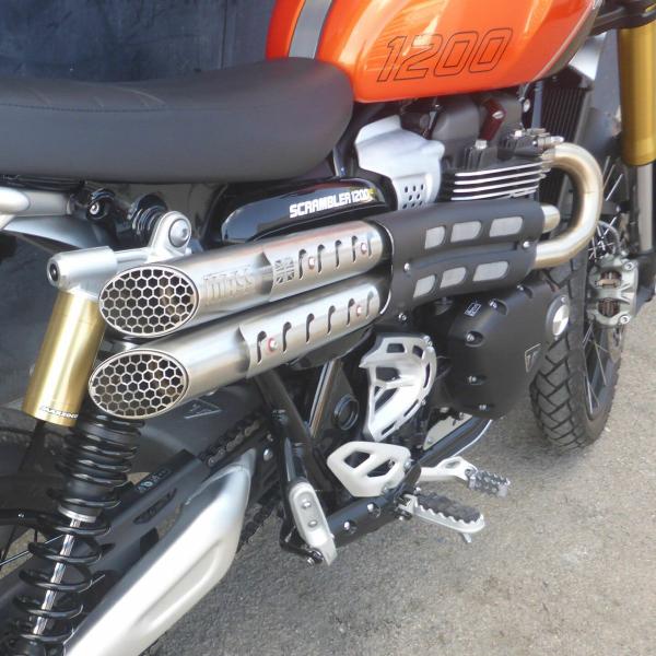トライアンフ スクランブラー1200 24- ステンレス2in2 Mohave UK フルエキゾース...