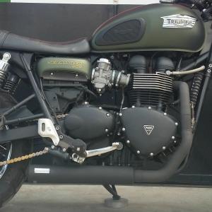 トライアンフ 空冷 ボンネビル T100 スクランブラー フルエキゾースト