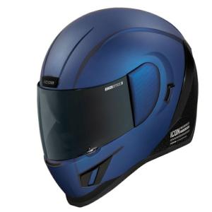 ICON ヘルメット AIRFORM Counterstrike サンバイザー付き ブルー｜motoparts