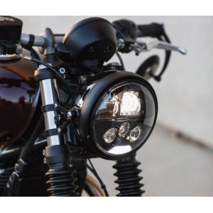 WMW) 7インチ プロジェクターLEDヘッドライト ブラック MS-880N-B