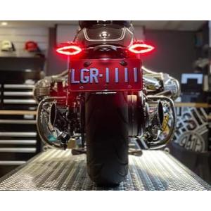 BMW R18 ステンレス サイドマフラーガード シングルシート用 DK design