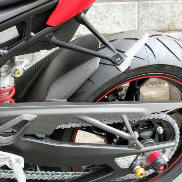 BMW S1000RR リアフェンダー チェーンガード一体式 ドライカーボン SPEEDRA