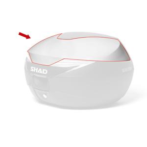 SHAD SH39 トップケース用 カラーパネル　ブラックメタル/チタニウム/ホワイト｜motoparts