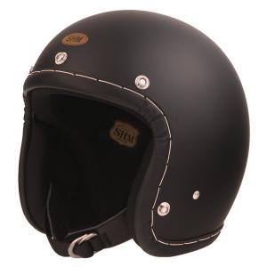 SHM Genuine ジェットヘルメット ブラック : モトパーツ バイク