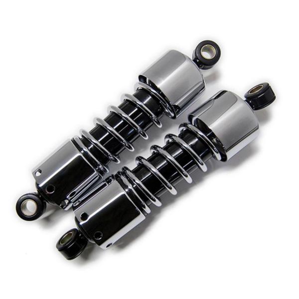 カワサキ W650/400 ヤマハSR400/500等 11インチ ショートサスペンション クローム...