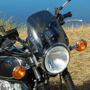 SR400　モデレートスクリーン　RH03J 16J　ヤマハ純正　ライトスモーク SR400 RH01J RH03J RH16J純正オプション ワイズギアY'sGearモデレート