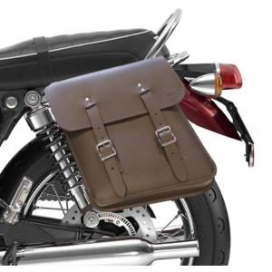 トライアンフ　ボンネビルt100 サイドカバー　バイク トライアンフ ボンネビルT100/T120 サイドカバーバック 本革 BAD&G