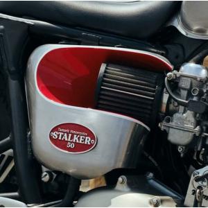 トライアンフ ボンネビルT100/T120 サイドカバーバック 本革 BAD&G