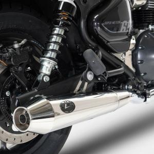 ZRX400 4-2-1マフラー　42.7 プリティー製 ZRX400/2 改 タイプ1 4-2-1 マフラー メッキ : エーシー