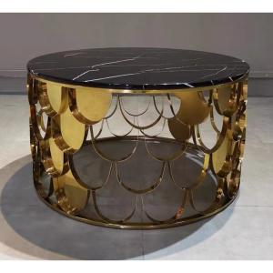 高級ローテーブル リビングテーブル ．ステンレスセンターテーブル サイドテーブル