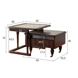 木製テーブル ローテーブル リビングテーブル ...の詳細画像1