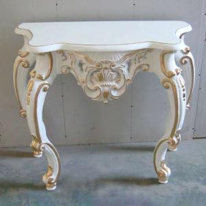 高級サイドテーブル コンソールテーブル玄関テーブル花台 電話台 アンティーク調