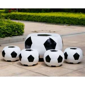 サッカー　テラス用 テーブル＆チェア4脚　5点セット ガーデンチェア 屋外