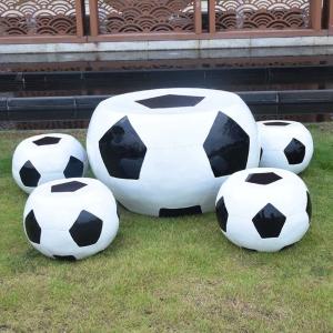 サッカー テラス用 テーブル&チェア4脚 5点...の詳細画像1