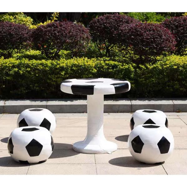 サッカー　テラス用テーブル＆チェア4脚5点セット ガーデンチェア 庭　屋外
