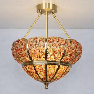 高級水晶ペンダントライト銅 洋風照明．シャンデリア．北欧デザイン 電源直結タイプ